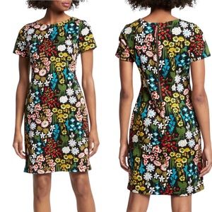Boden Carina Forest Floral Cotton Dress. Size 16.